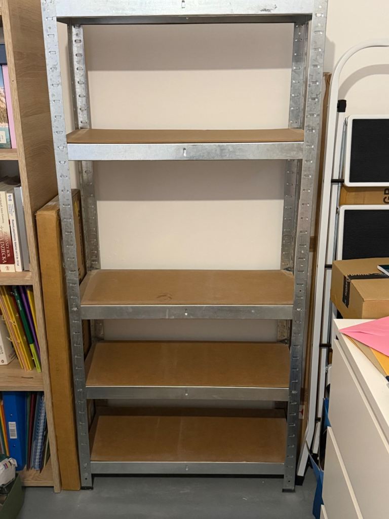 Heavy duty shelving rack unit