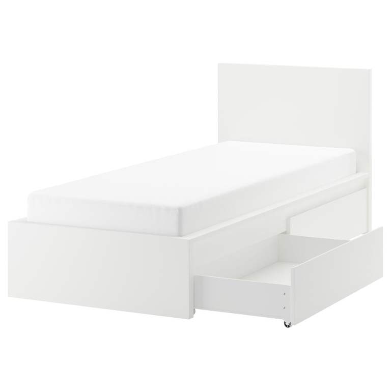 image for Ikea Malm Storage Single Bed
