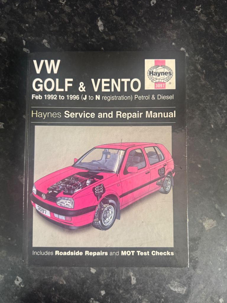 Haynes VW Golf & Vento Service & Repair Manual – No. 3097
