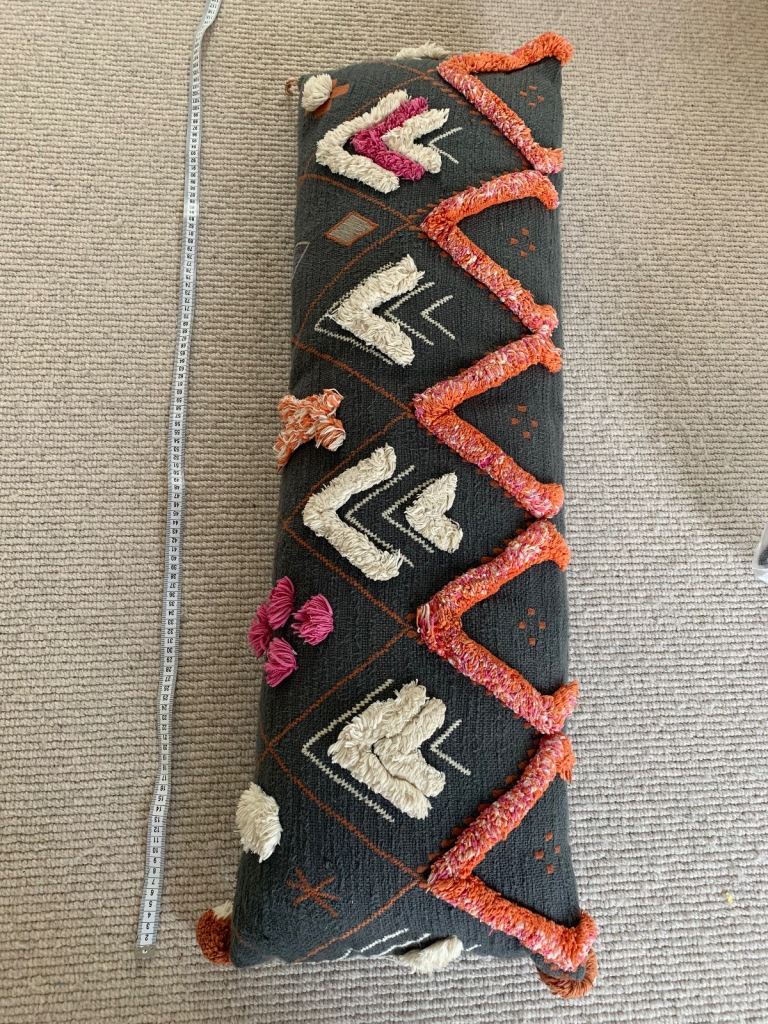 Anthropologie large cushion 100x34cm