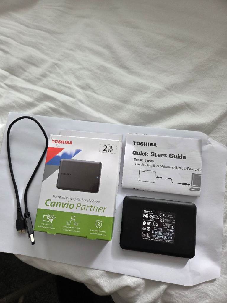 Toshiba Canvio Partner 2TB External Hard Drive – As Good As New, £40.00 ...