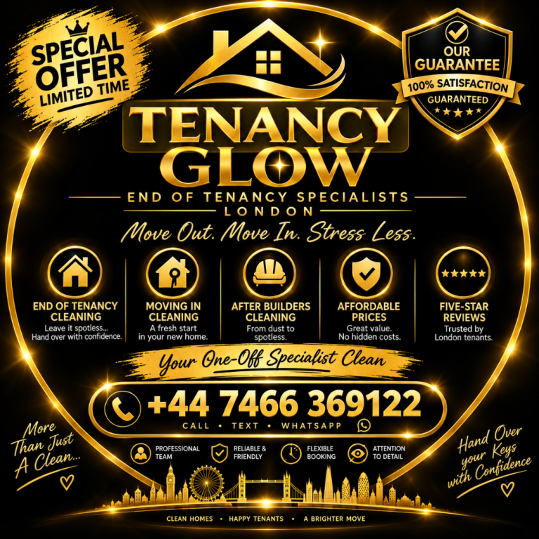 Professional End of tenancy cleaning-moving in deep clean short notice london 