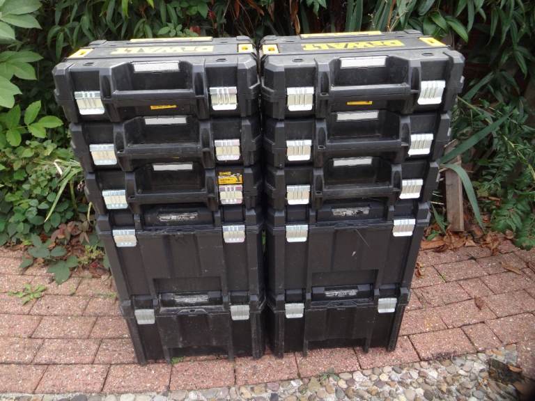 DEWALT TSTAK ~ TOOL STORAGE BOXES ~ 10 BOXES ~