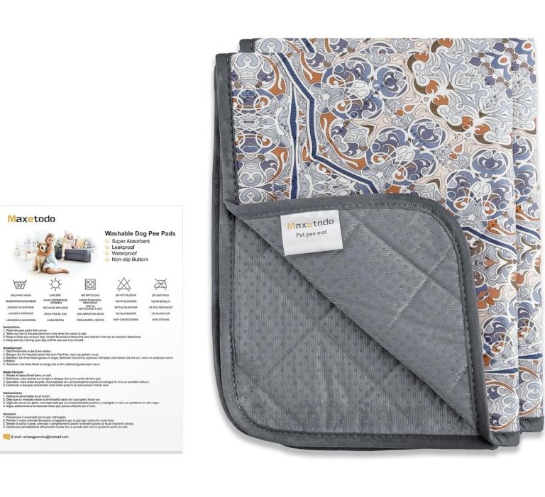 Washable Puppy Pee Pads / Training Pads. Reusable. Waterproof 46x61cm - 2 pieces in packe