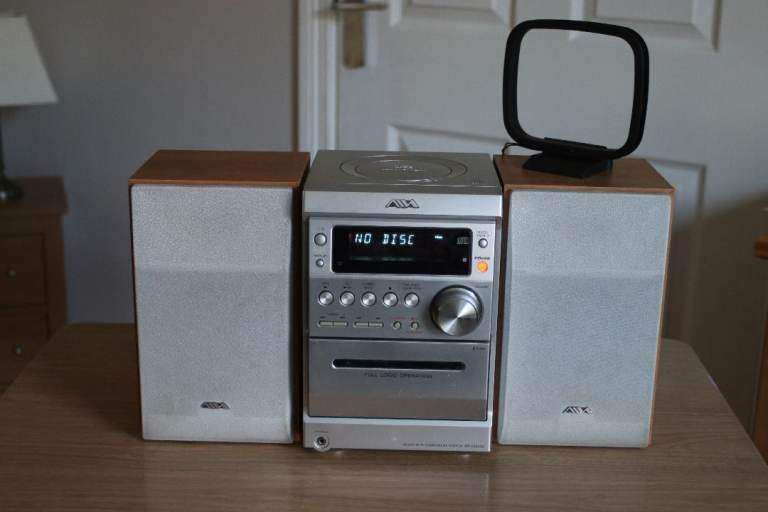 CD player / tape player & radio with speakers and remote / Aiwa CX-LEM220