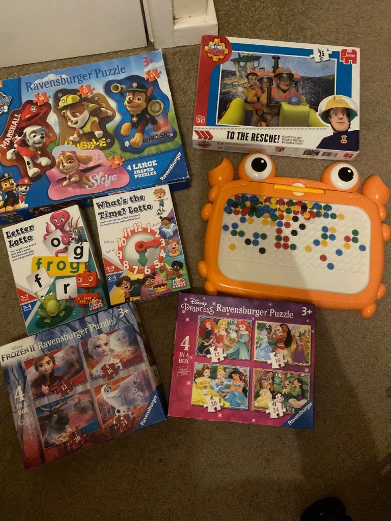 Kids' Puzzle & Game Bundle – Ravensburger, Paw Patrol, Disney