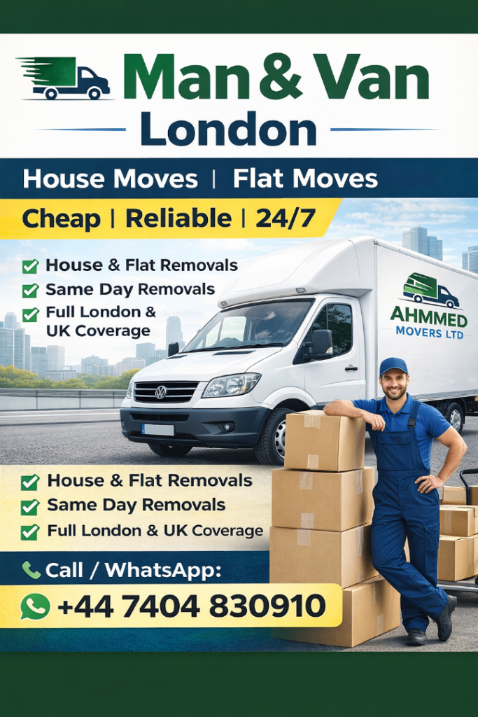 CHEAP Man & Van London | House Moves | Same Day | Call Now