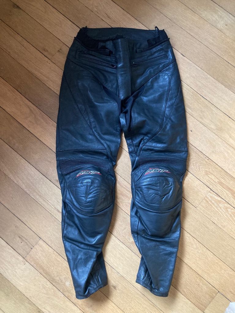 Leather motorbike trousers 