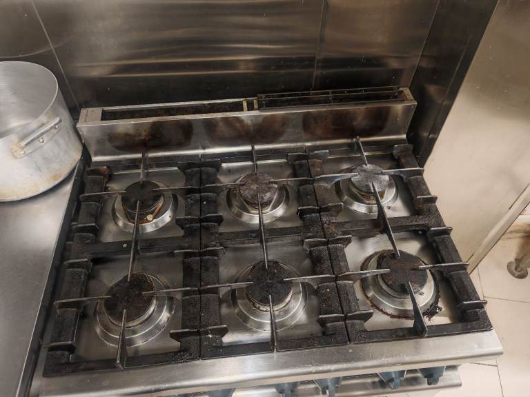 6 burner gas cooker oven 