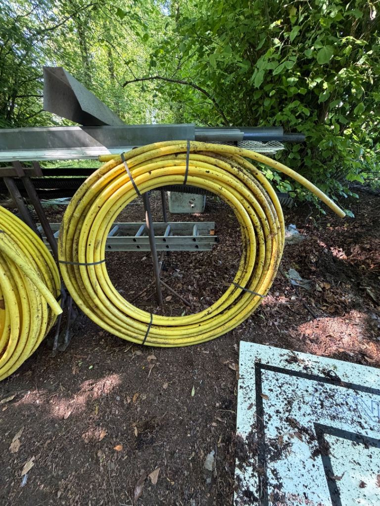 Gas piping two sizes 