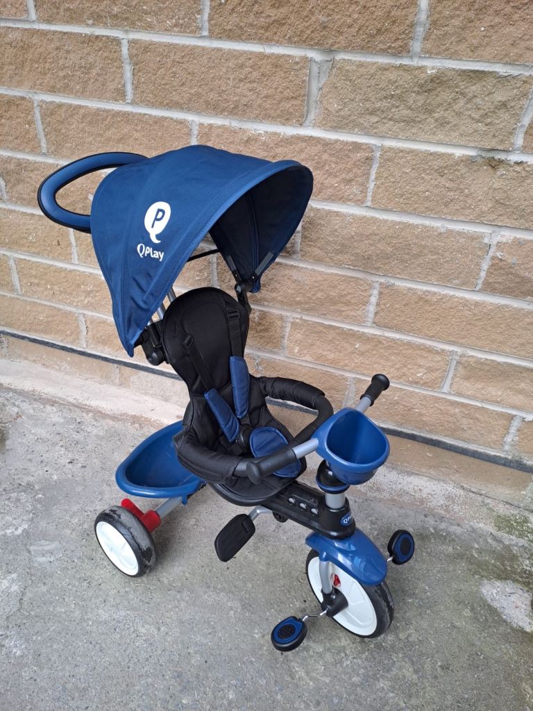 Kids Trike Tricycle Bike 6 5 4 3 2 in 1 Q Play Cosy Outdoor Toddler Pushchair