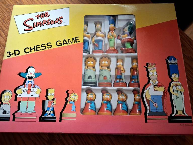 Simspons 3D chess set 