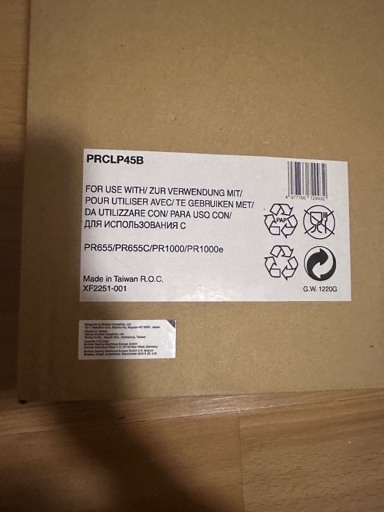 Brother PRCLP45B Clamp Frame - New in Box