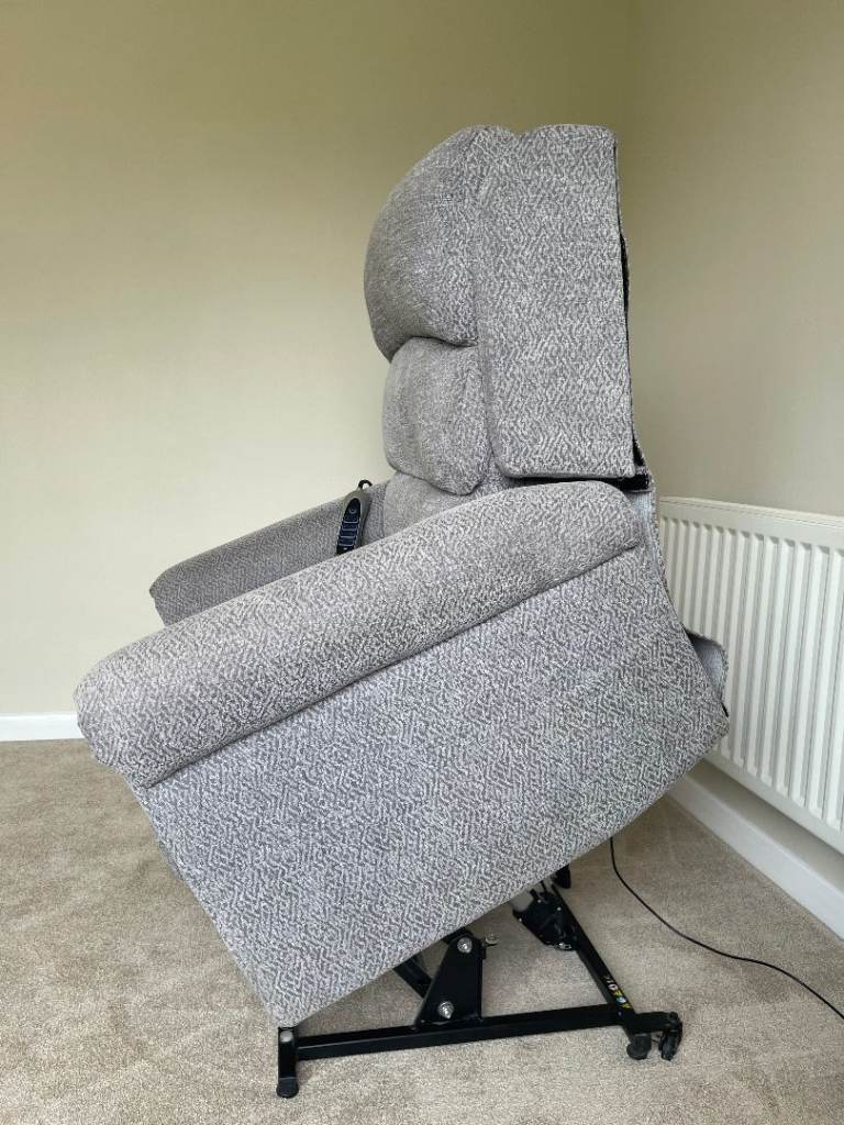 Grey Recliner Lift Assist Armchair - Rise and Recline - Excellent Condition