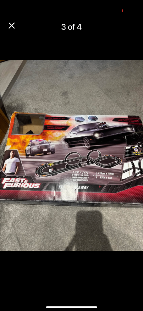 Fast & furious racing track with 2 cars 