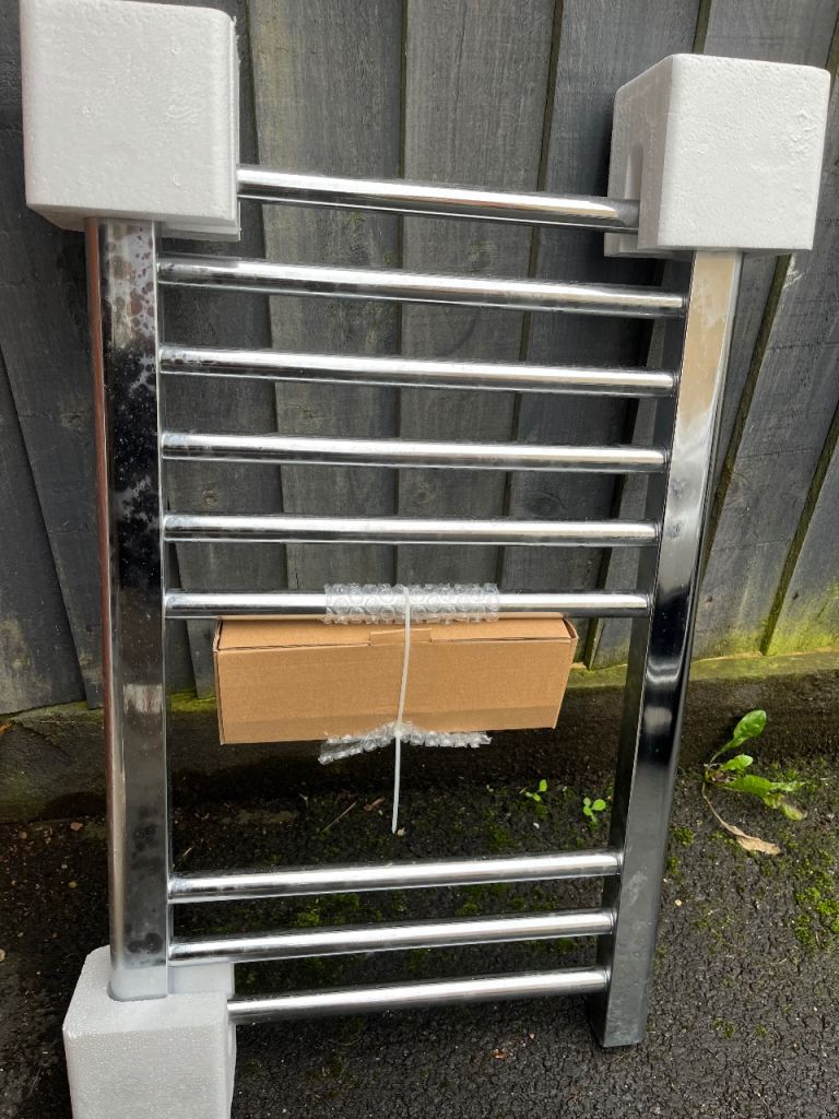 Bathroom chrome radiator