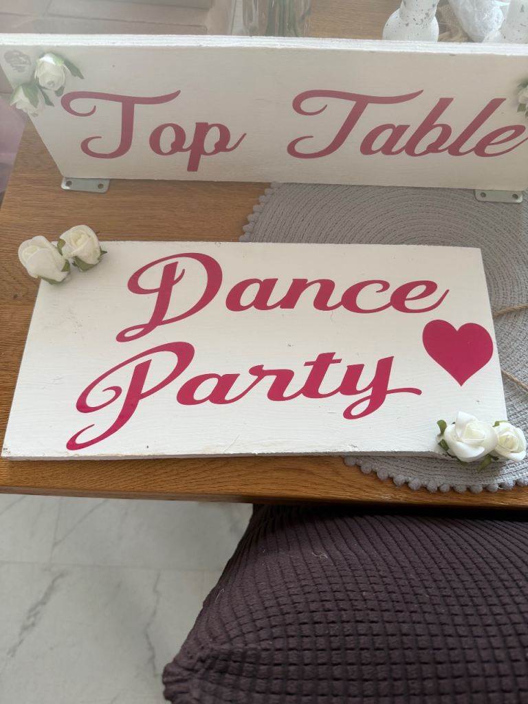 Decorative Wooden Sign -‘Dance Party'