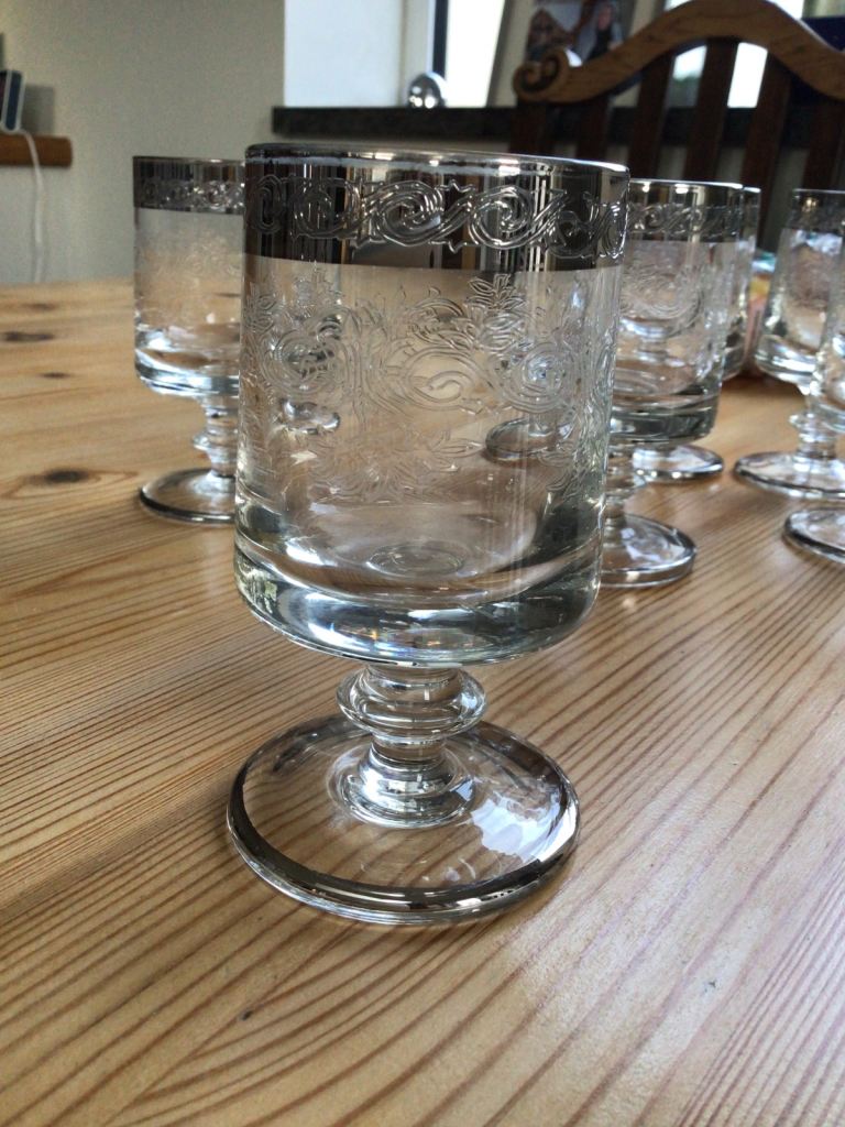 Set of 6 Venetian port/sherry glasses