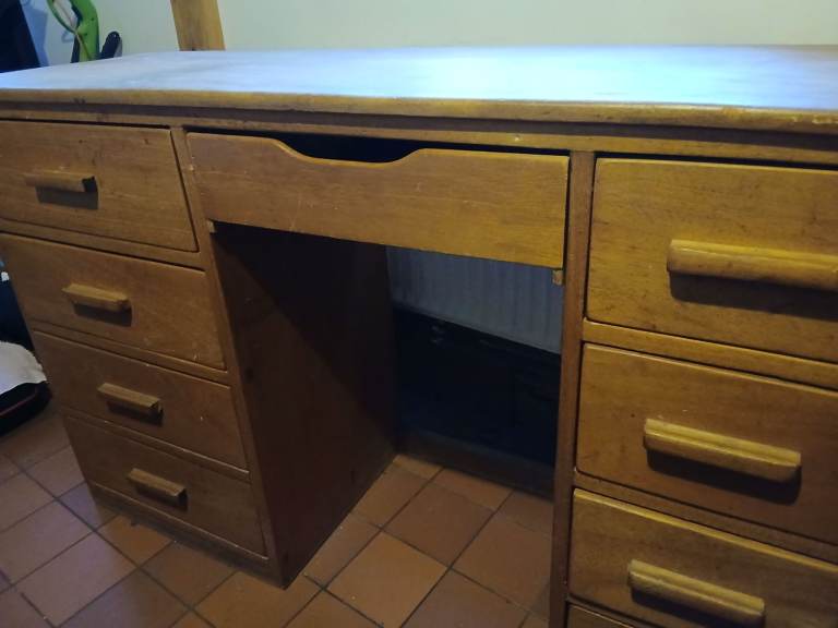 image for Solid wooden desk