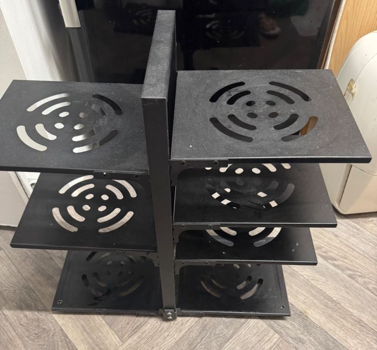 Black Metal Storage Rack  
