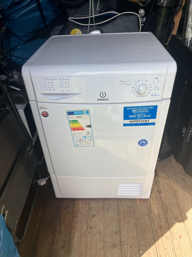 Indesit Tumble Dryer – White, Good Condition