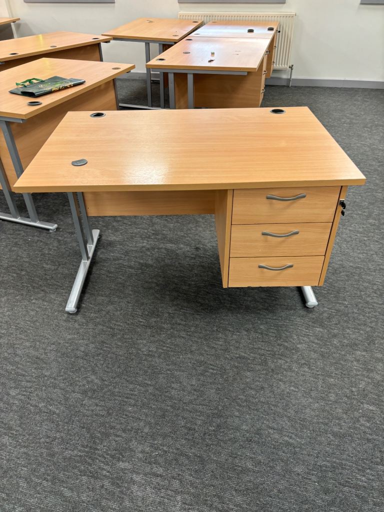 Office desk with draws 1.2m x 0.8m (30 available)
