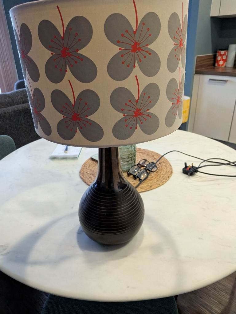 Habitat table lamp and shade