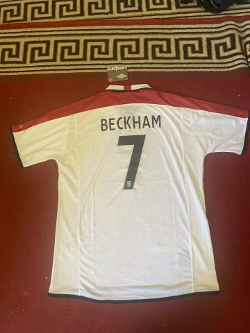 New Umbro England Beckham 7 Football Shirt XL – Tags Attached | in