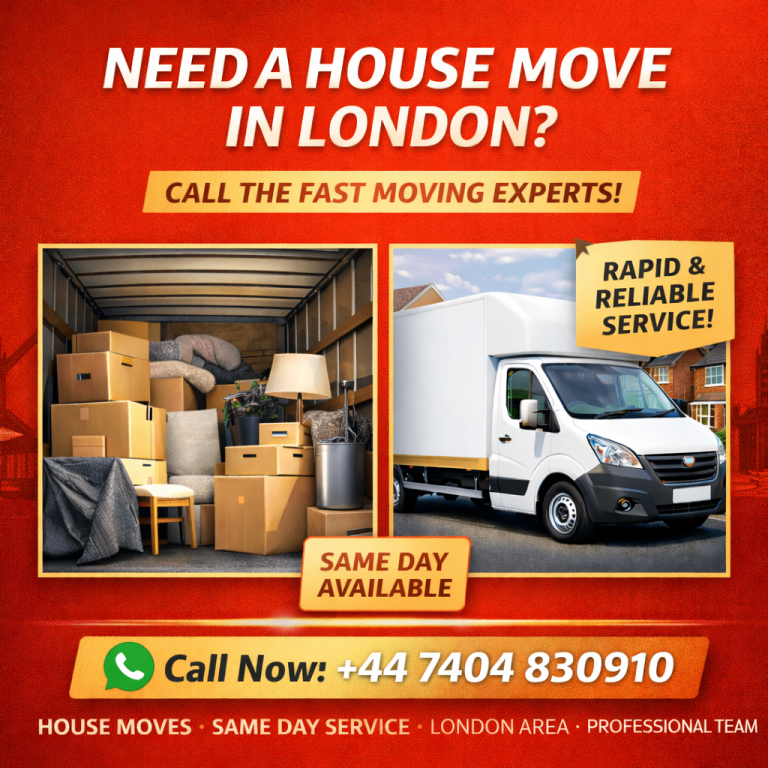 Man and Van Removals London | House Moves | Office Moves | Call Now
