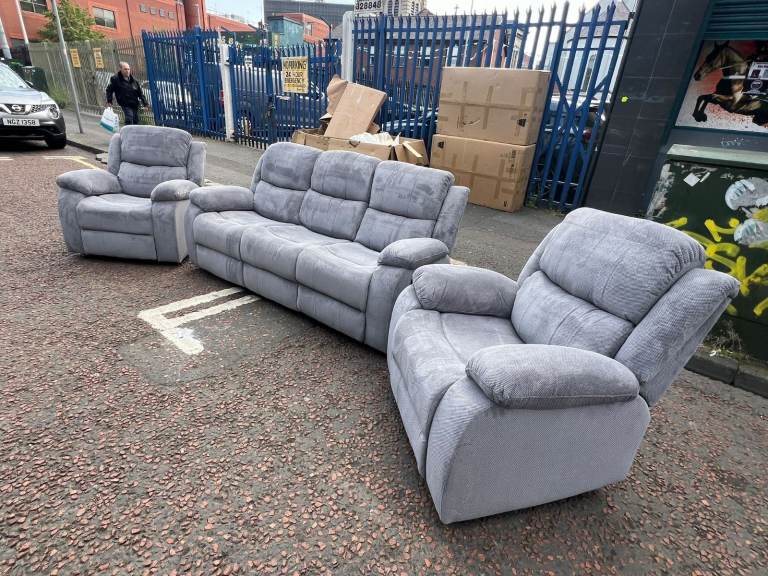 Brand new 3 1 1 sofa set waffle fabric £799