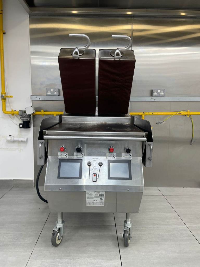 Commercial double-sided clamshell grill