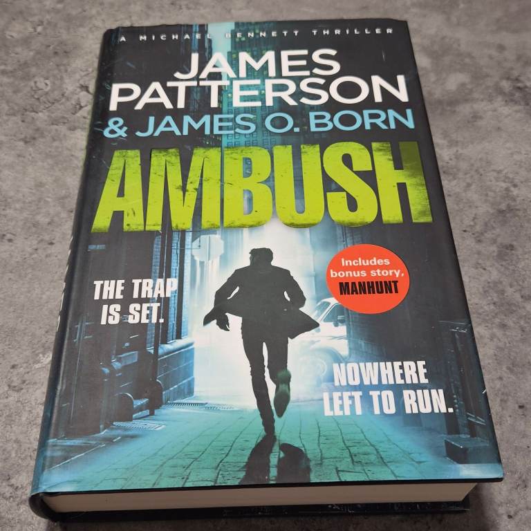 Thriller Novel 'Ambush' by James Patterson & James O. Born – Good Condition