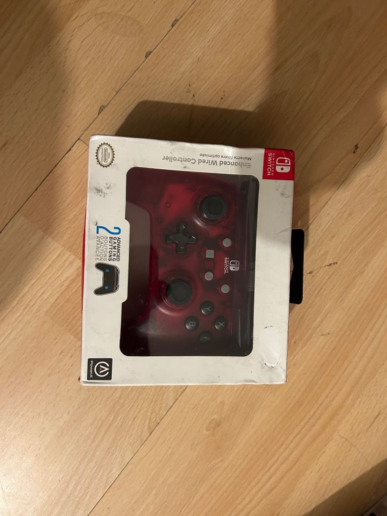 image for Nintendo Switch PowerA Enhanced Wired Controller - red - New  sealed