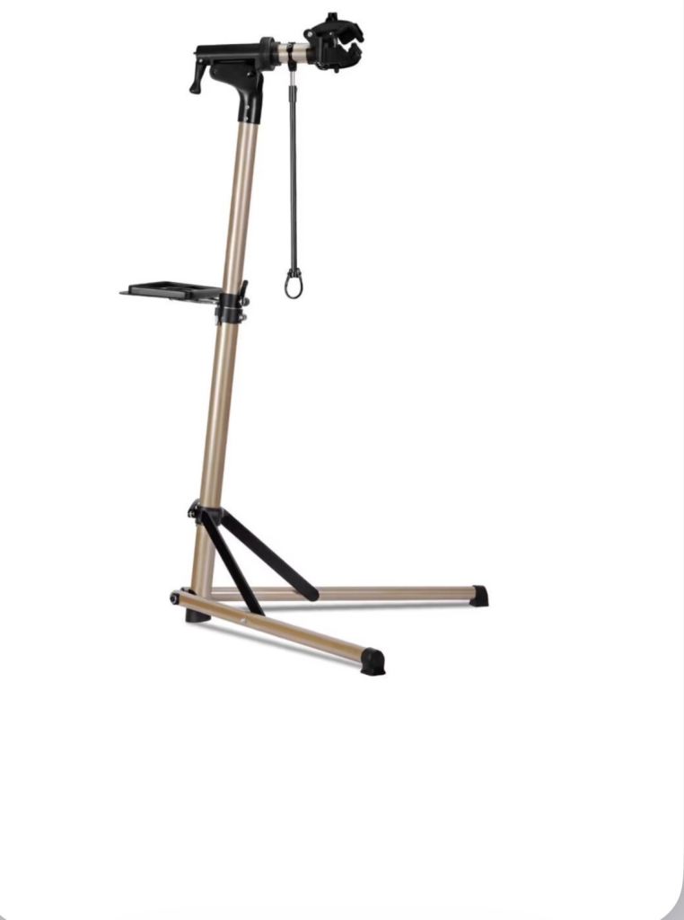 Urban Deco Aluminium Bike Repair Stand – Height Adjustable Workstand with Tool Tray