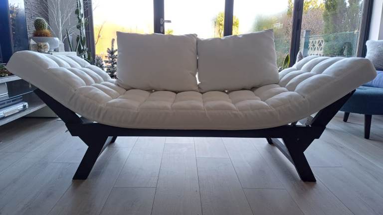 HOMCOM Chaise Lounge Sofa Bed