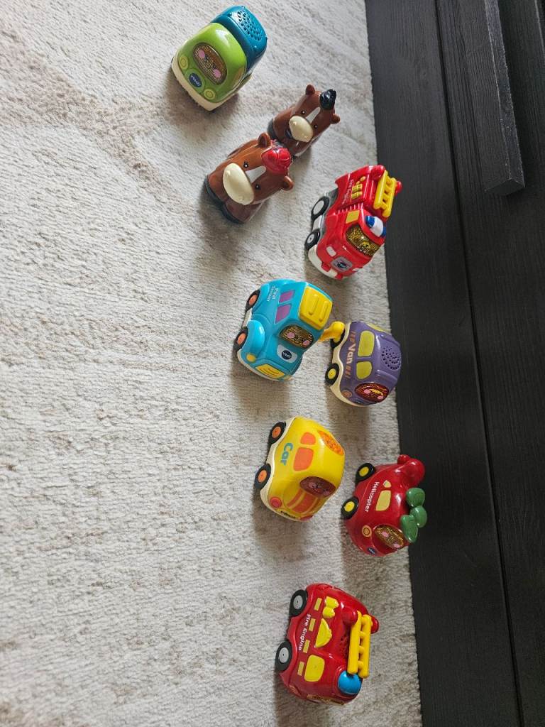 Bundle of vtech talking cars toys set