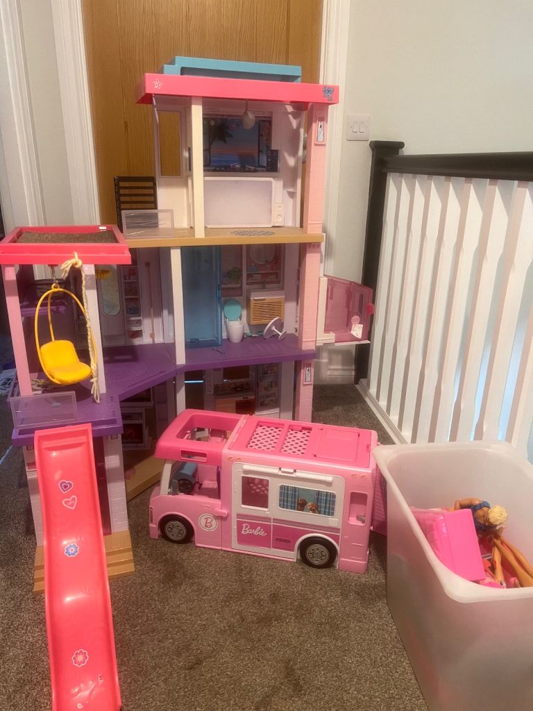 Barbie mansion with Caravan over £300s worth 
