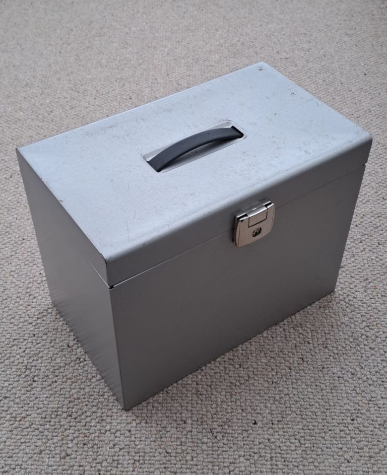 A4 Metal Filing Storage Fireproof Box