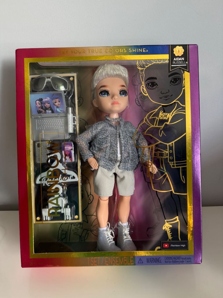 New in box Rainbow High Aidan Russell  doll.