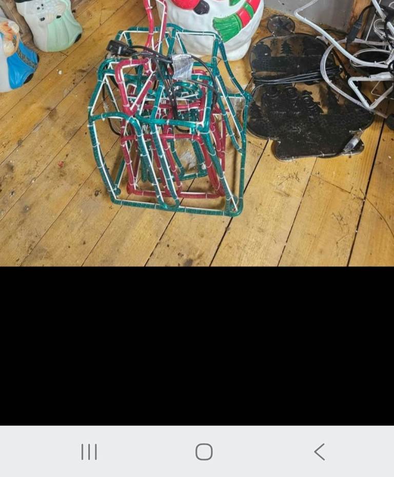 Christmas Rope Light Decorations - Various Designs, Good Condition