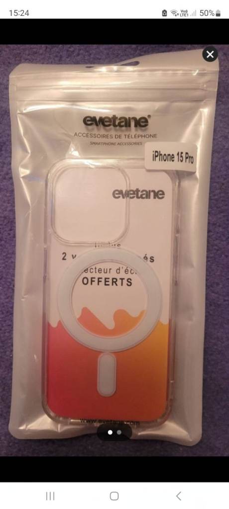 I phone 15 pro cover! Unused!