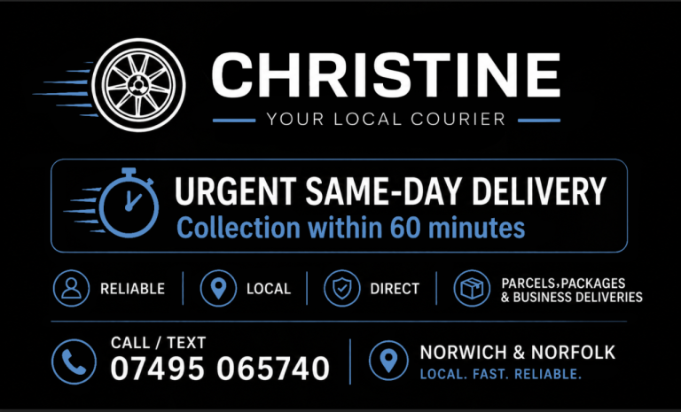 Norwich Same-Day & Urgent Delivery