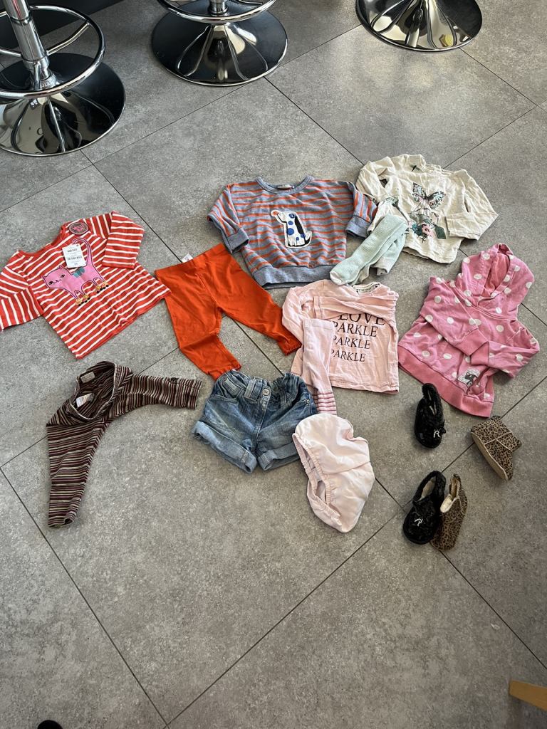 Bundle of baby girl clothes 9-12 months 