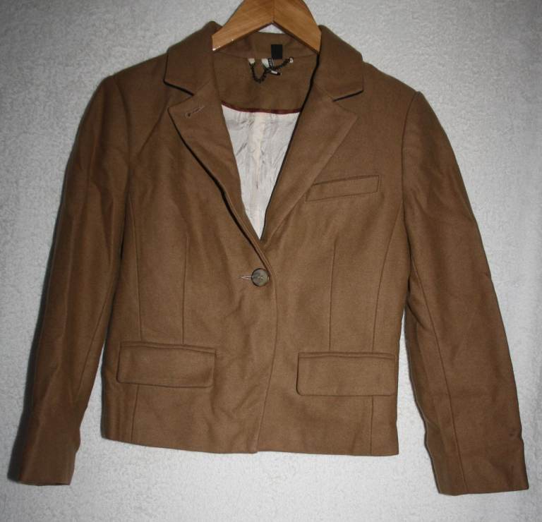 TOP SHOP Ladies Tan Blazer Jacket UK 8 / EU 36