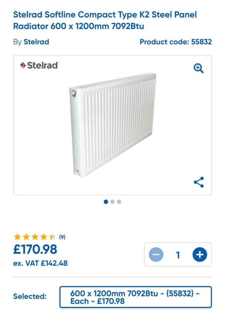 Stelrad Softline Compact Type K2 Steel Panel