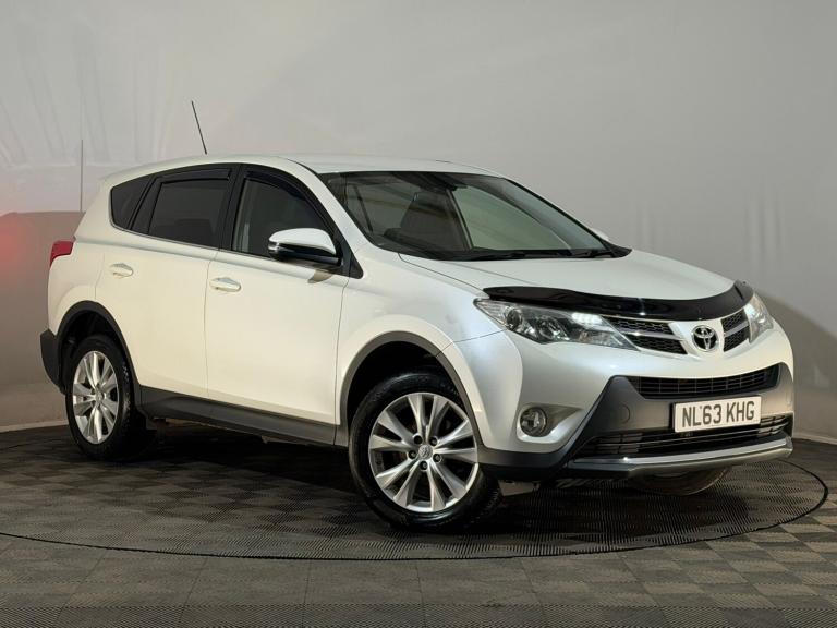 WHITE 2013 63 TOYOTA RAV4 ICON D-4D 2.2 DIESEL 4WD 4X4 SUV FULL SERVICE HISTORY