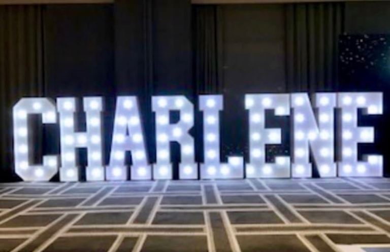 Light up letters hire now!