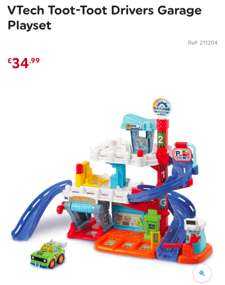 VTech Toot-Toot Drivers Garage Playset –used