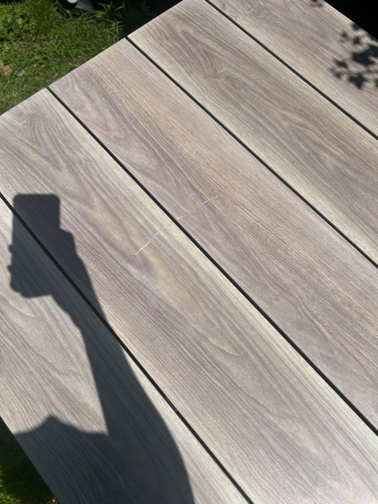 Large garden table and chair FREE