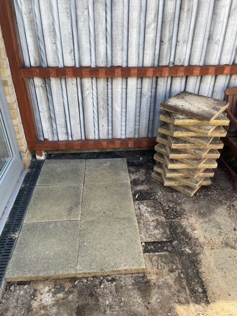 Concrete paving slabs